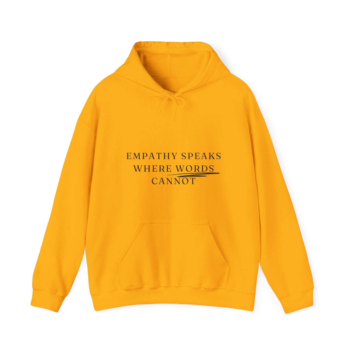 Empathy Speaks Where Words Cannot Unisex HeavyBlend Empowering Hoodie