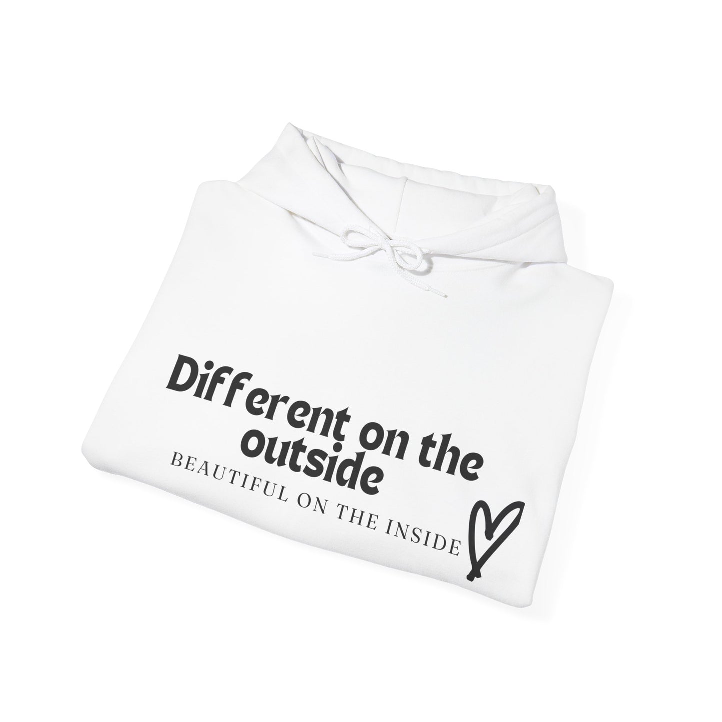 Different At The Outside Unisex Heavy Blend™ Empowering Hoodie