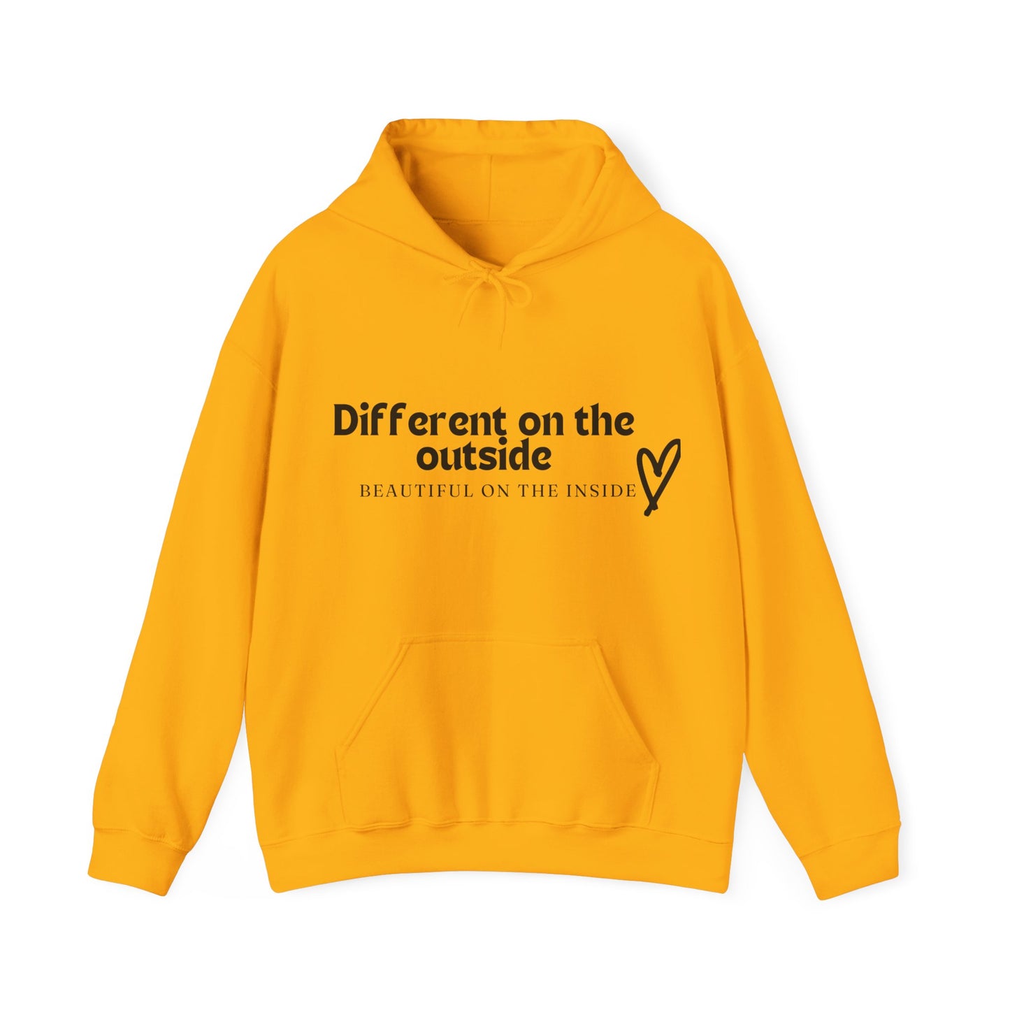 Different At The Outside Unisex Heavy Blend™ Empowering Hoodie