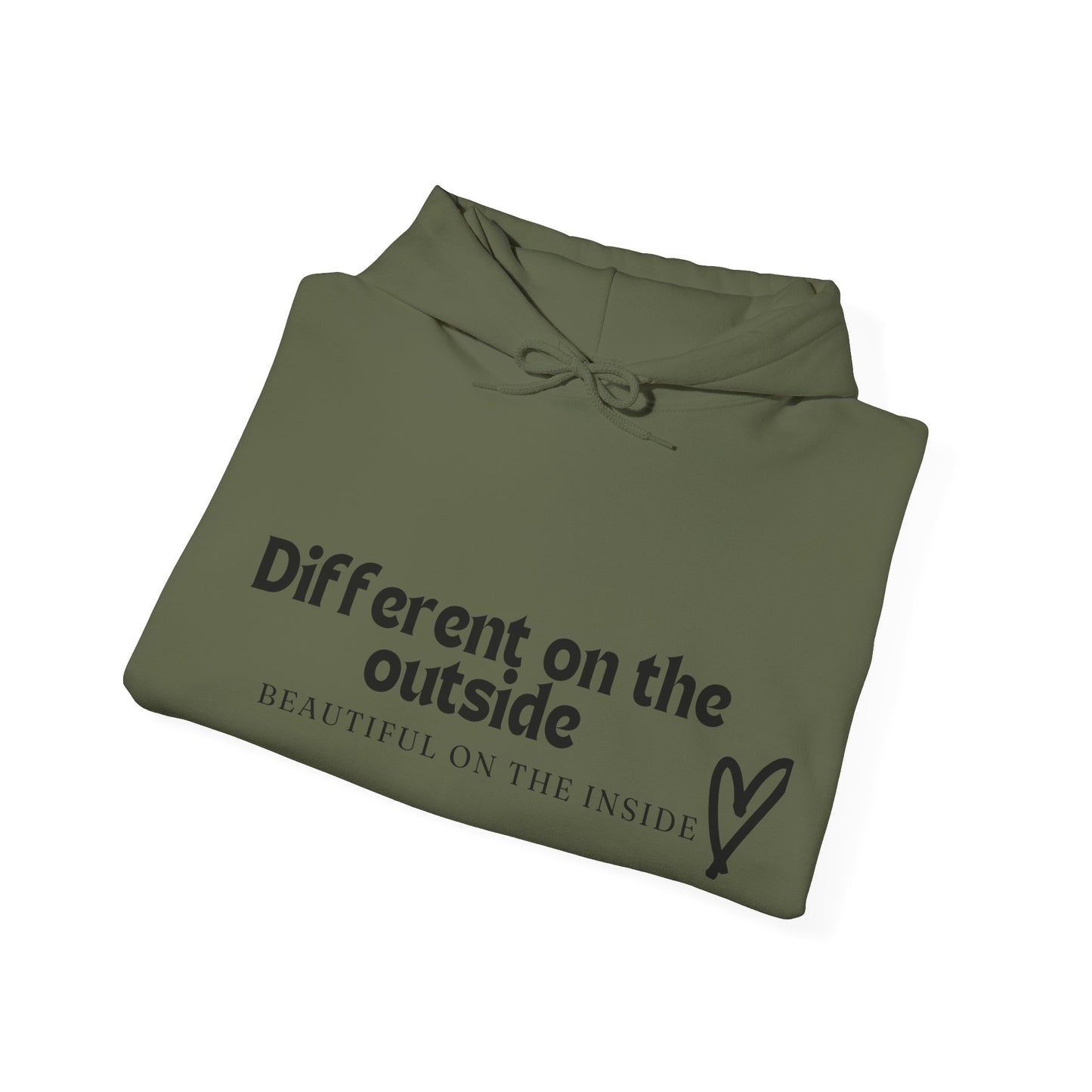 Different At The Outside Unisex Heavy Blend™ Empowering Hoodie