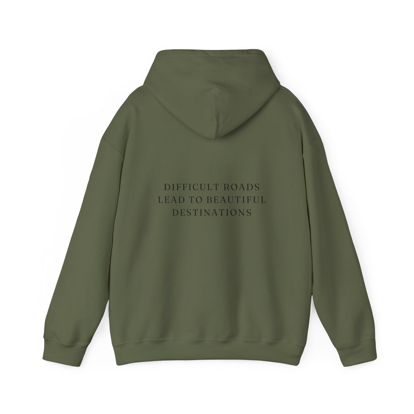 Difficult Roads Lead To Beautiful Destinations Unisex  Heavy Blend™ Empowering Hoodie