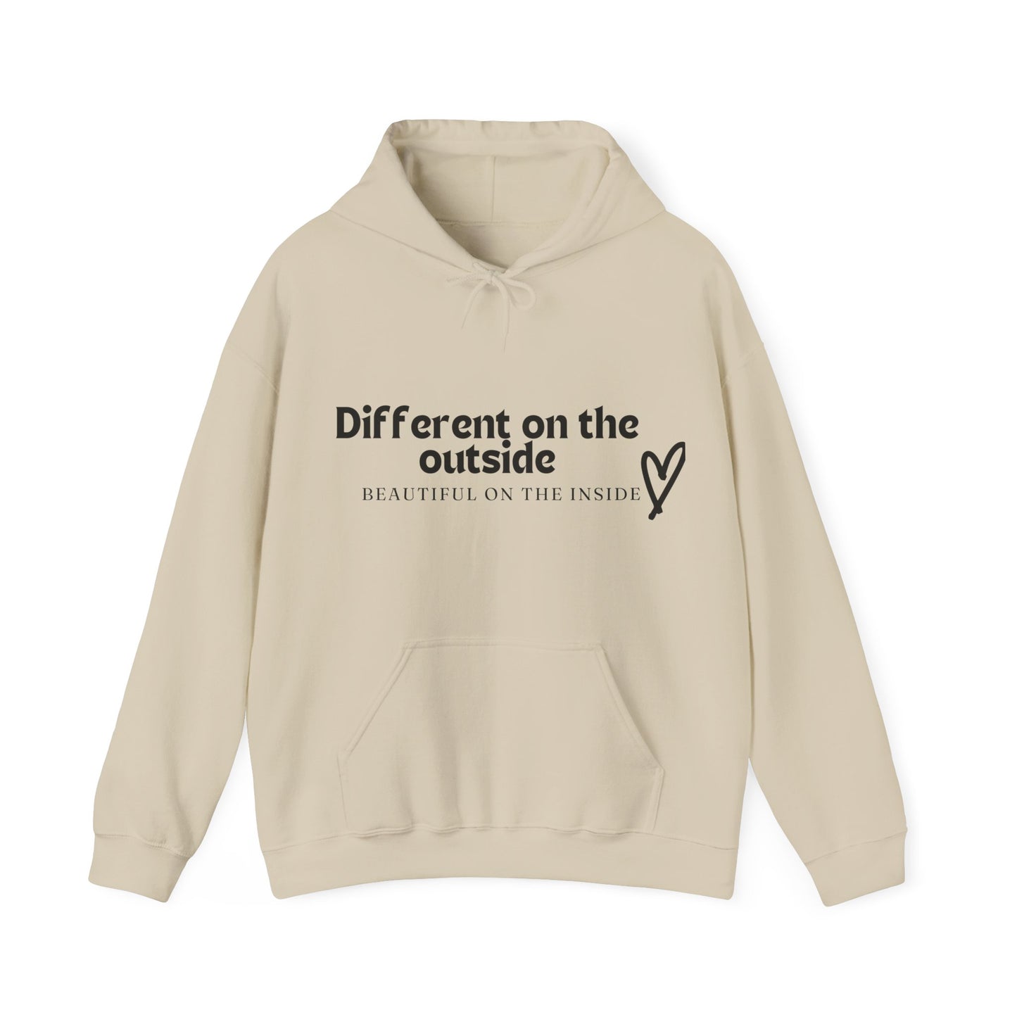 Different At The Outside Unisex Heavy Blend™ Empowering Hoodie