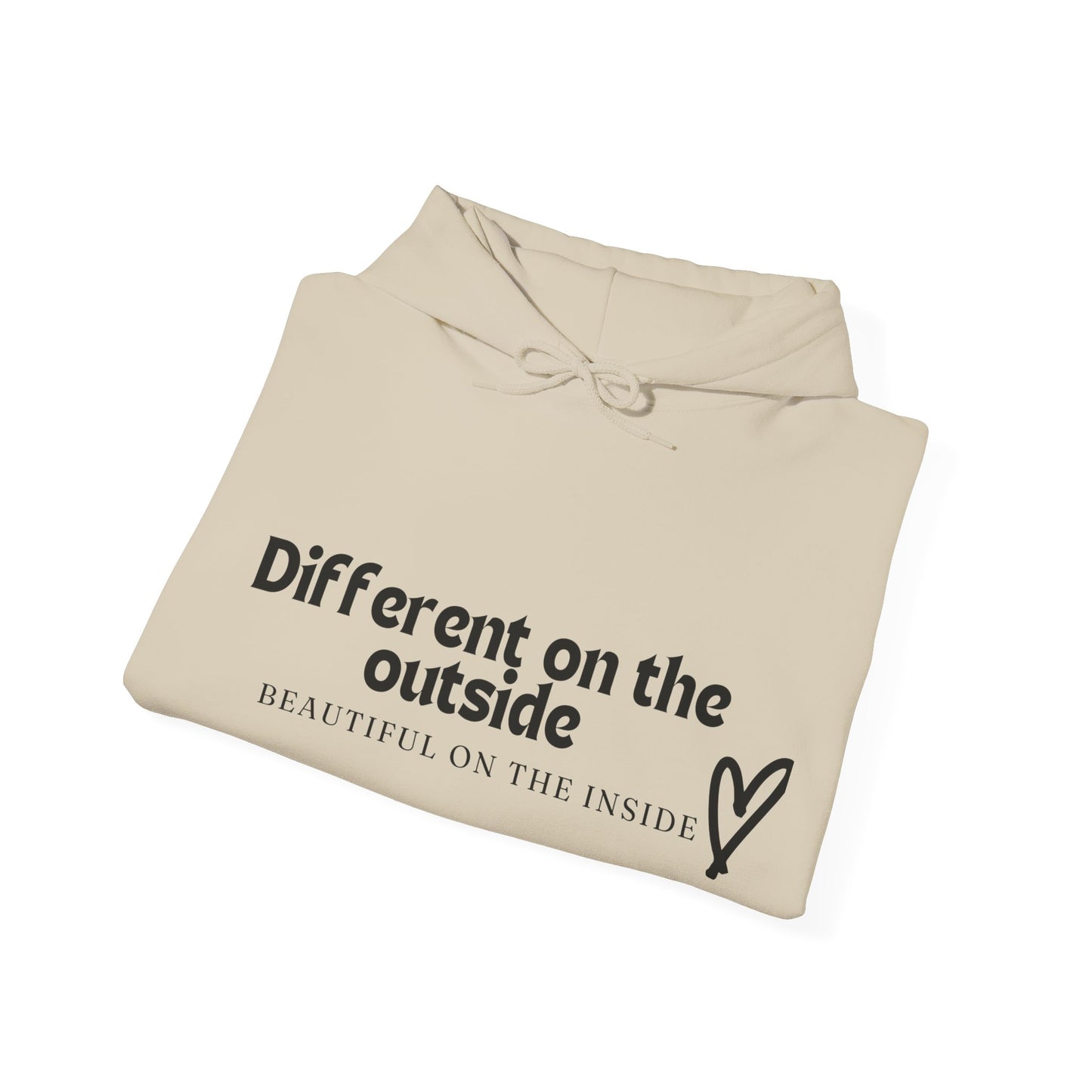 Different At The Outside Unisex Heavy Blend™ Empowering Hoodie