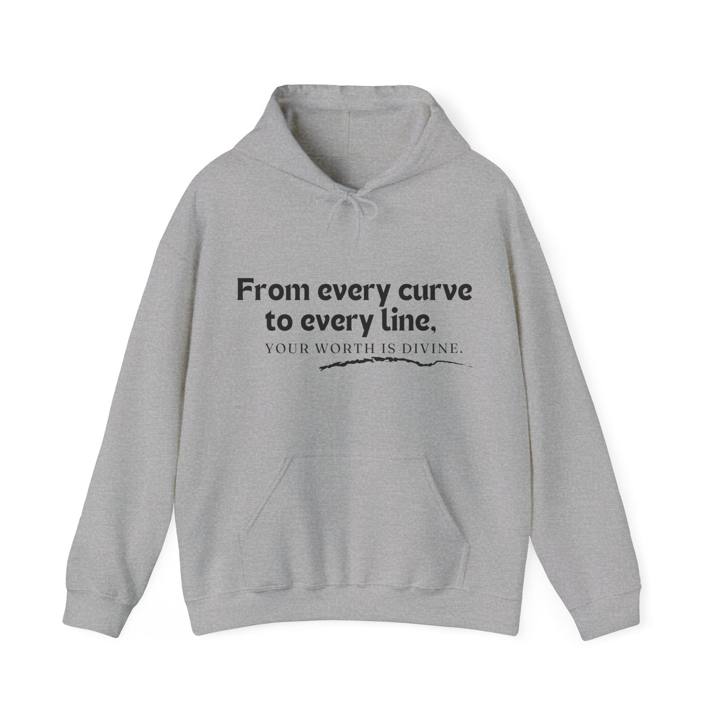 Your Worth Is Divine Unisex Heavy Blend™ Empowering Hoodie