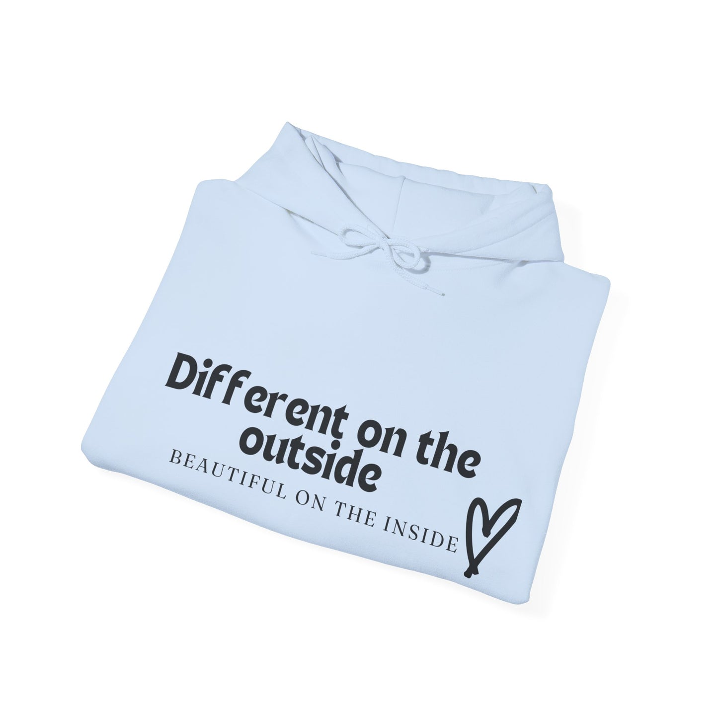 Different At The Outside Unisex Heavy Blend™ Empowering Hoodie