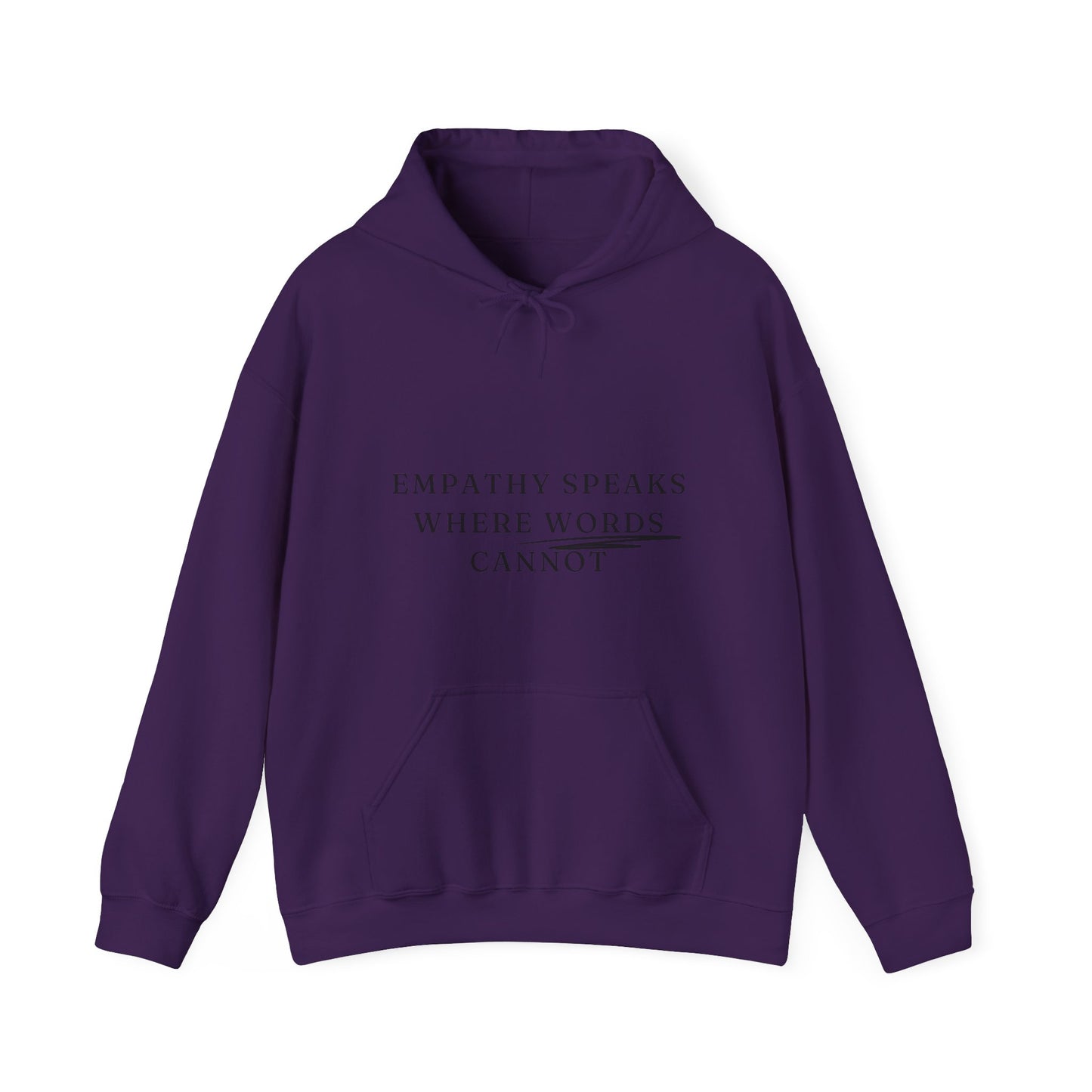 Empathy Speaks Where Words Cannot Unisex HeavyBlend Empowering Hoodie