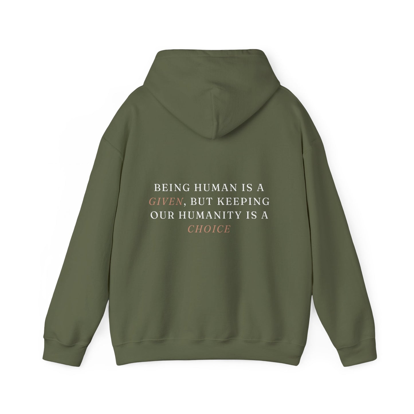 Humanity Is A Choice Unisex Heavy Blend™ Empowering Hoodie