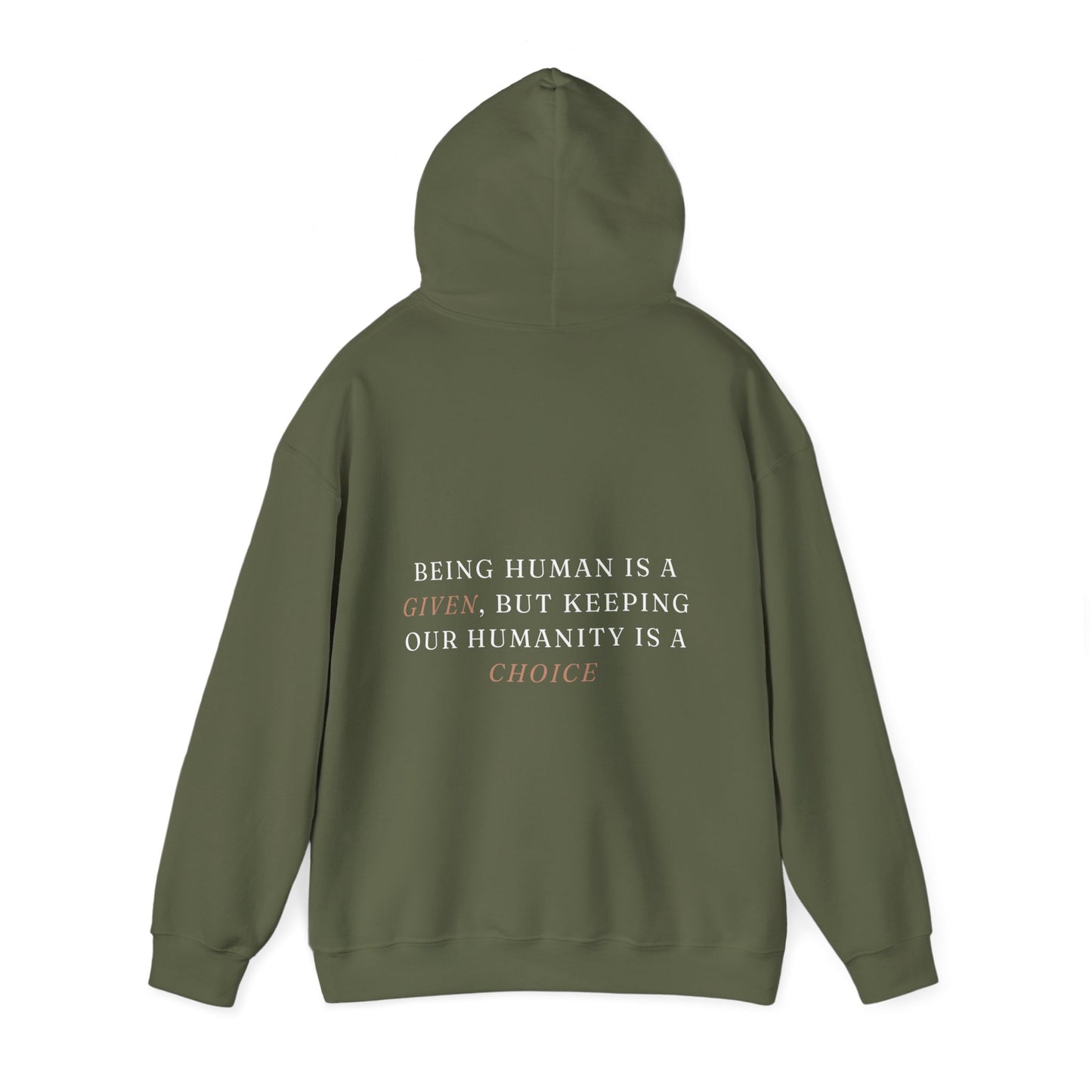 Humanity Is A Choice Unisex Heavy Blend™ Empowering Hoodie