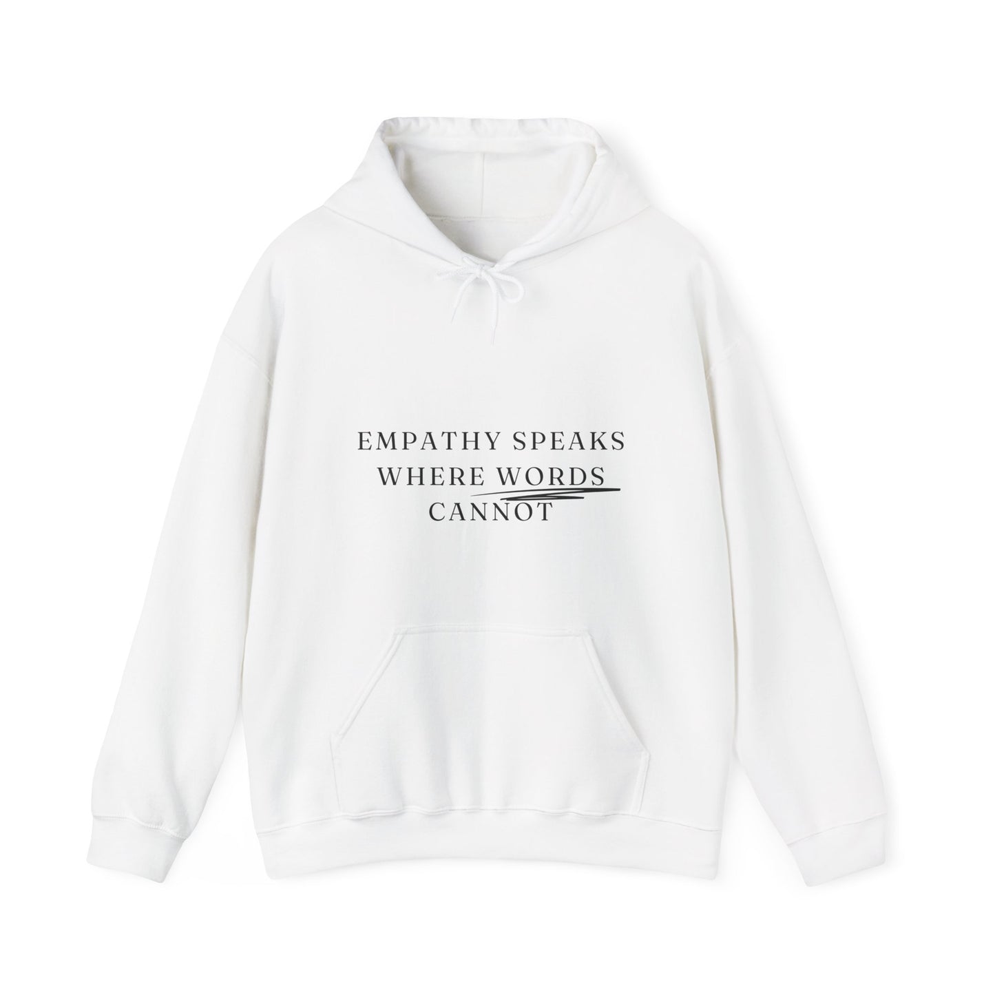 Empathy Speaks Where Words Cannot Unisex HeavyBlend Empowering Hoodie