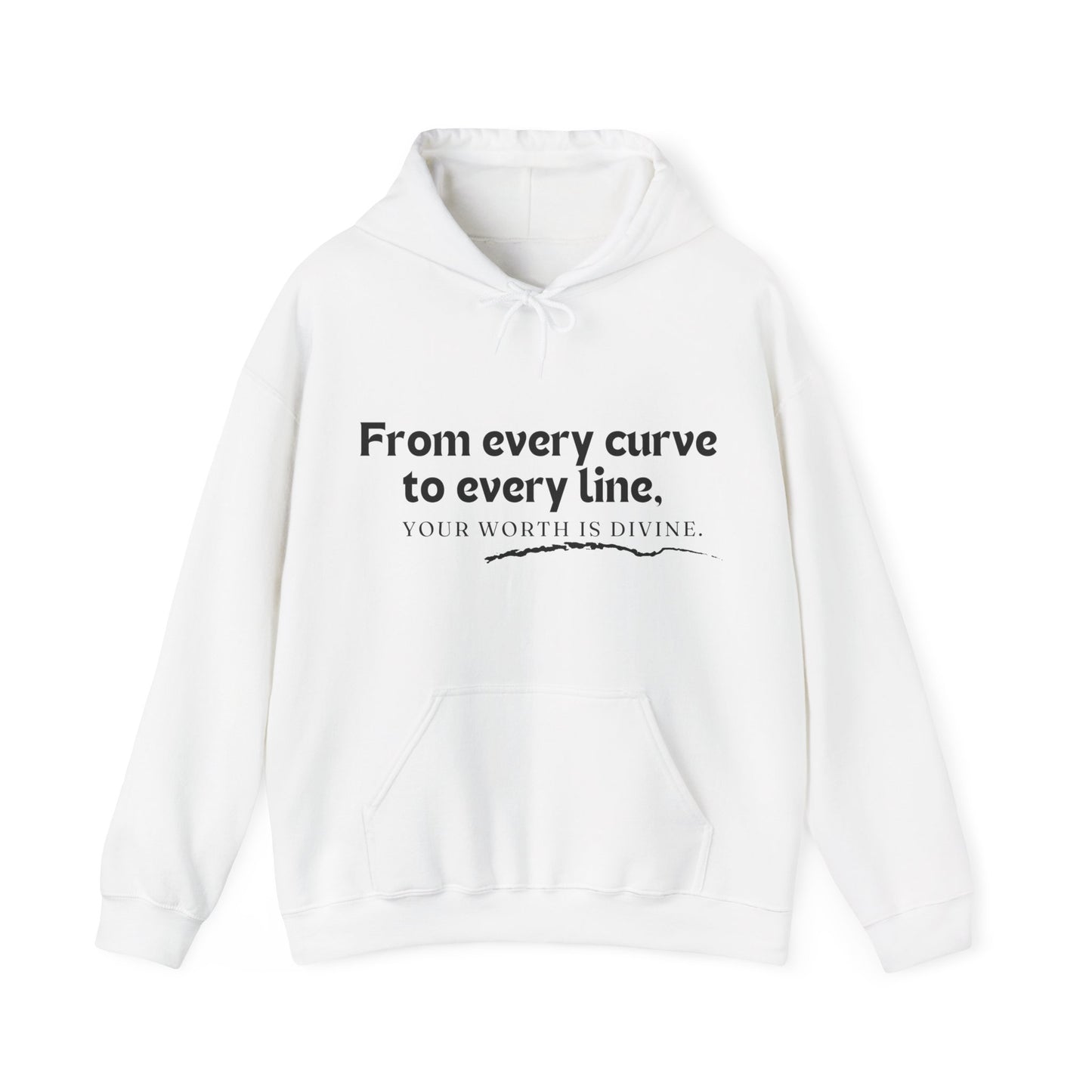 Your Worth Is Divine Unisex Heavy Blend™ Empowering Hoodie