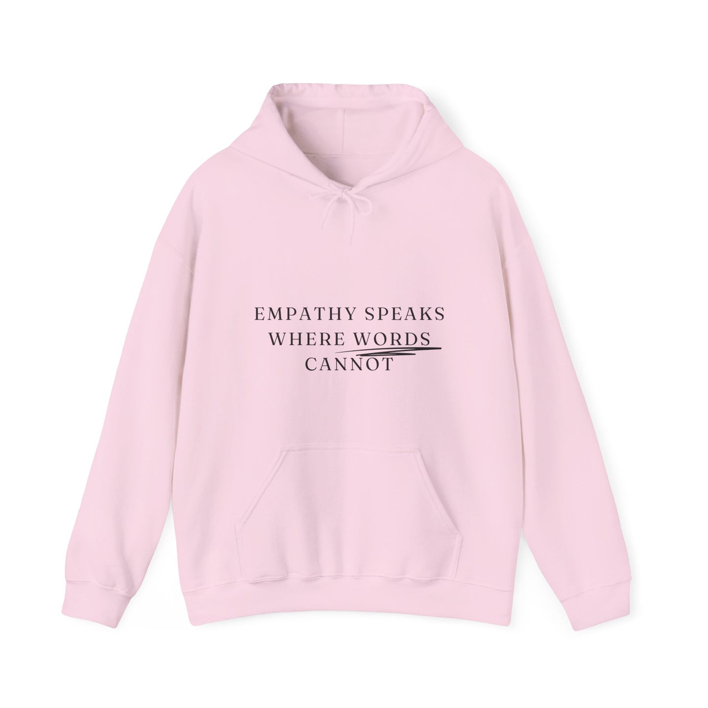 Empathy Speaks Where Words Cannot Unisex HeavyBlend Empowering Hoodie